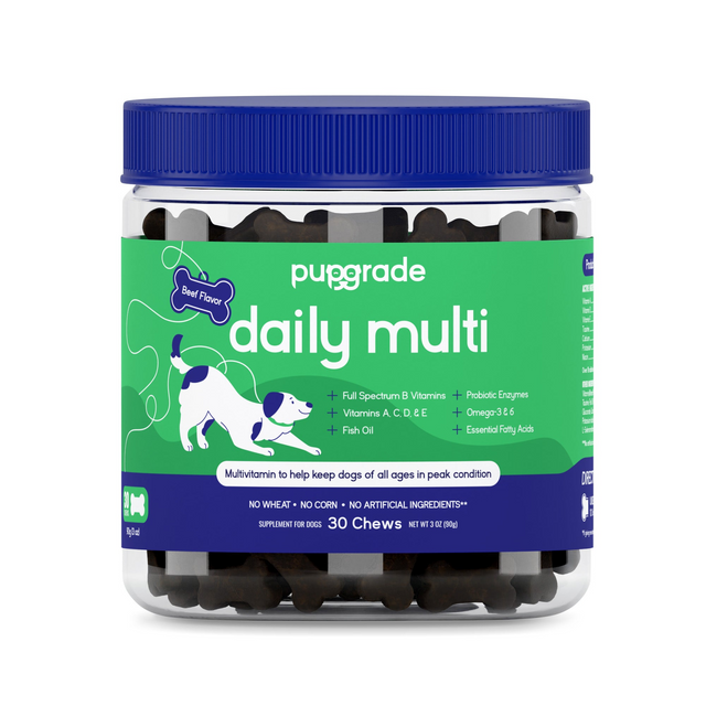 Jar of daily multivitamins.